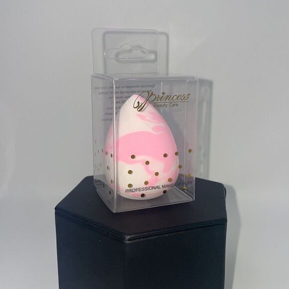 Pink Tie Dye Marble Beauty Blender Makeup Blending Sponge - Picture 3 of 5